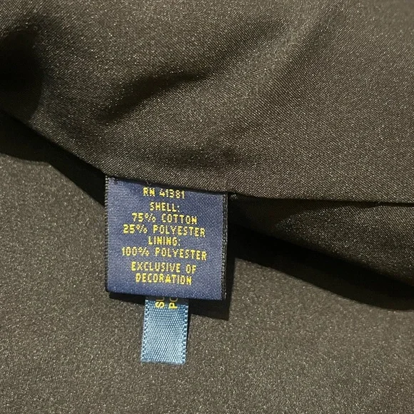 NWT Polo Ralph Lauren Embroidered Crest Black Blazer Golden-tone Buttons Preppy - Picture 8 of 12